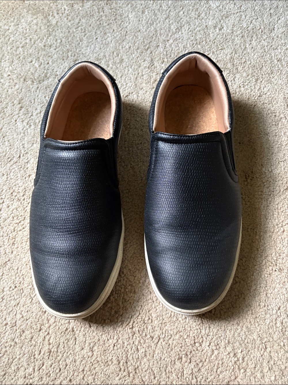 Men's Black Slip-On Casual Shoes